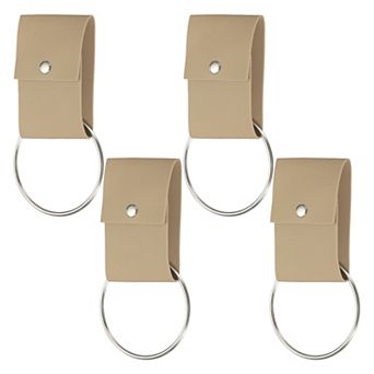 4 pc Towel Ring Holder with Loop, Kitchen Bathroom Dish Towels Holder Leather Oven Door Hanger