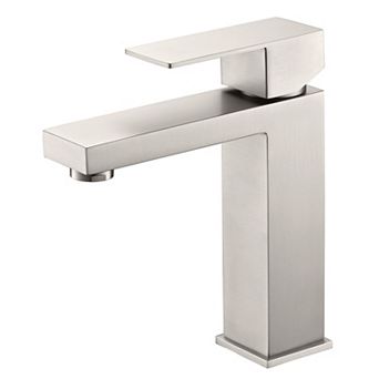 SUMERAIN Single Hole Bathroom Sink Faucet, Lead-Free 1 Handle Vanity Faucet SUS 304 Stainless Steel