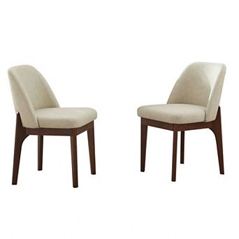 Faux Leather Dining Chairs（Set of 2）