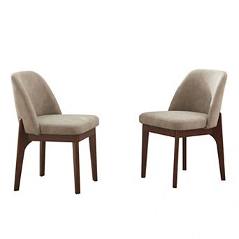 Faux Leather Dining Chairs（Set of 2）