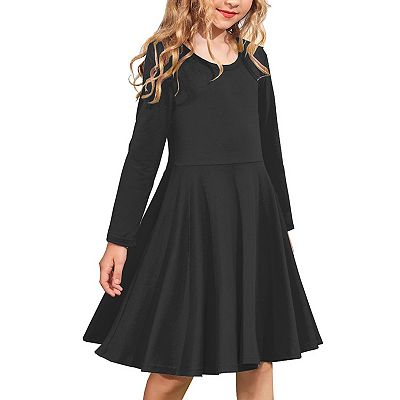 stretchy skater dress tuduoms Women's Stretchy A Line Skater Dress Swing Flared Party Dress Long  Sleeve Button Down V Neck Tunic Belted Shirt Dress Light Blue at Amazon  Women's Clothing store