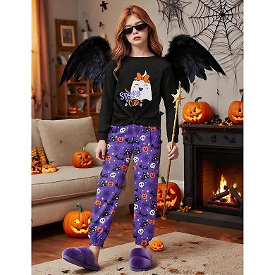Arshiner Girl Two Piece Pullover Sweatshirt And Sweatpants Pant Set Fall Clothes Outfit