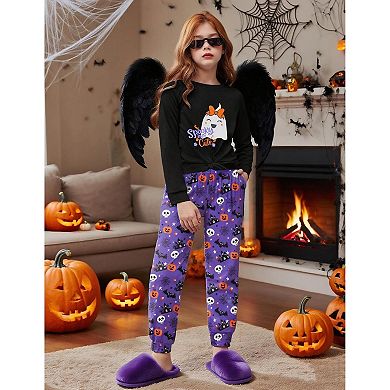 Arshiner Girl Two Piece Pullover Sweatshirt And Sweatpants Pant Set Fall Clothes Outfit