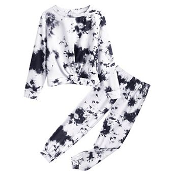 Arshiner Girl Two Piece Pullover Sweatshirt And Sweatpants Pant Set Fall Clothes Outfit