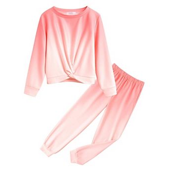 Arshiner Girl Two Piece Pullover Sweatshirt And Sweatpants Pant Set Fall Clothes Outfit