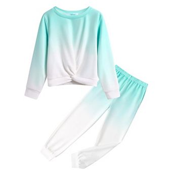 Arshiner Girl Two Piece Pullover Sweatshirt And Sweatpants Pant Set Fall Clothes Outfit