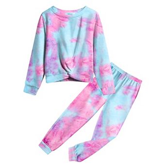 Arshiner Girl Two Piece Pullover Sweatshirt And Sweatpants Pant Set Fall Clothes Outfit