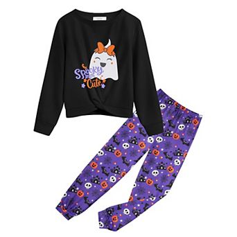 Arshiner Girl Two Piece Pullover Sweatshirt And Sweatpants Pant Set Fall Clothes Outfit