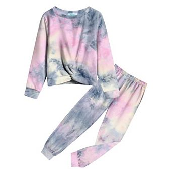 Arshiner Girl Two Piece Pullover Sweatshirt And Sweatpants Pant Set Fall Clothes Outfit