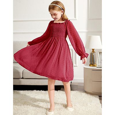 teenage winter dresses YEXIATODO Bats Dress Kids Girls Long Sleeve Dress Party for Teen Girls 3-4T Ruffle Neck Outfits Long Sleeve Skater Dress Playwear Jumpskirt for Back to School Dress Party: Clothing 14 years old girl Girls Dress Black Long Sleeve