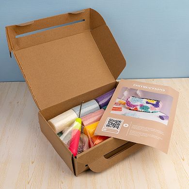 John Bead Textured Cosmetic Bag Latch Hook DIY Kit