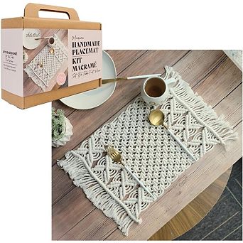 John Bead Macrame Handmade Placemat DIY Kit