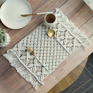 John Bead Macrame Handmade Placemat DIY Kit