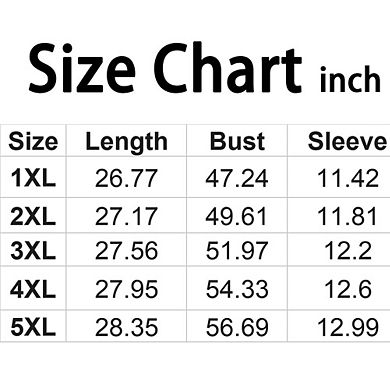 Women's Plus Size Short Sleeve Top Casual Crewneck Shirt
