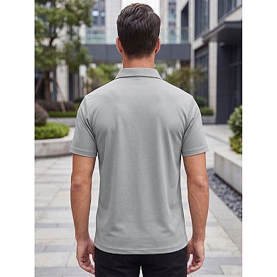 Men's Polo Shirt Short Sleeve Performance Athletic Breathable Golf Shirts