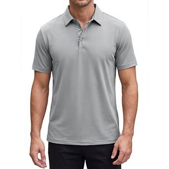 Men's Polo Shirt Short Sleeve Performance Athletic Breathable Golf Shirts