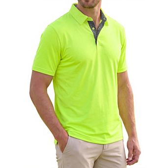 Men's Polo Shirt Short Sleeve Performance Athletic Breathable Golf Shirts