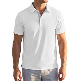 Men's Polo Shirt Short Sleeve Performance Athletic Breathable Golf Shirts