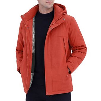 Men's Winter Full-Zip Hooded Thicken Quilted Jacket Coat