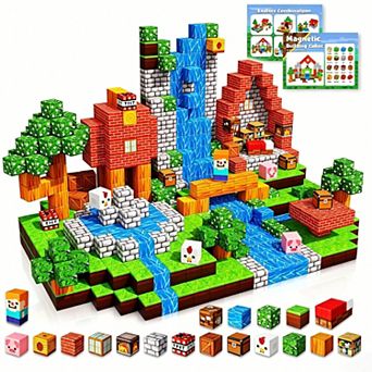 Magnetic Blocks 100PCS, Magnetic Building Blocks Cubes, Stacking Magnets, School STEM Toys