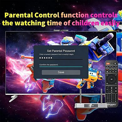 Super Box S6 Ultra 6K Android TV Streaming Box, 4GB RAM 128GB, WiFi 6, Voice Remote