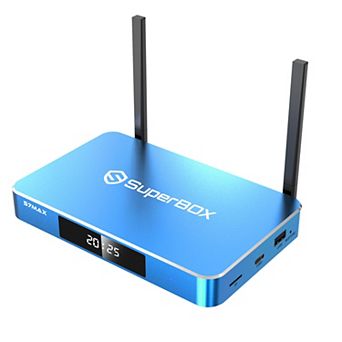 Super Box S7 Max 6K Android TV Streaming Box, 64GB, Voice Command, Parental Control