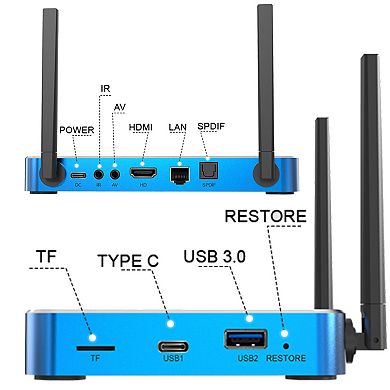 Super Box S7 Max 6K Android TV Streaming Box, 64GB, Voice Command, Parental Control
