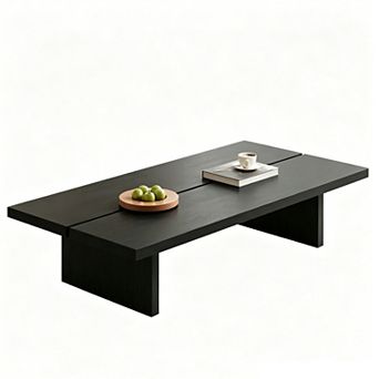 Mid Century Rectangular Coffee Table with 2 Legs