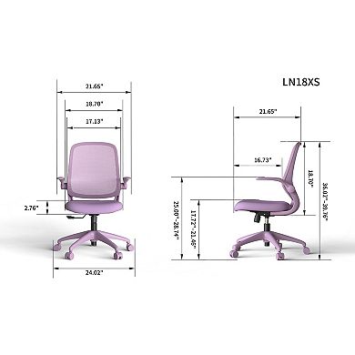 Ergonomic Mesh Office Chair with Flip-Up Armrests