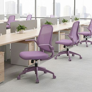Ergonomic Mesh Office Chair with Flip-Up Armrests