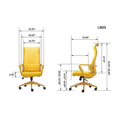 Ergonomic High-Back Mesh Office Chair with Adjustable Lumbar Support