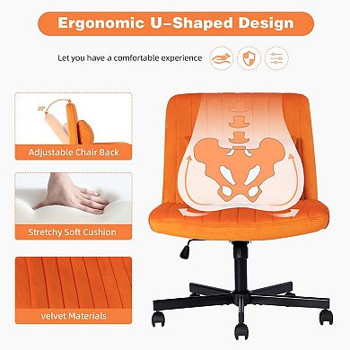 Criss Cross Office Chair with Adjustable Height & Tilt for Home Office
