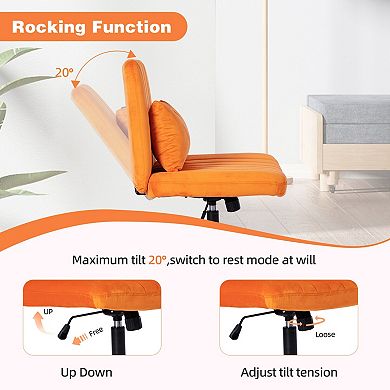 Criss Cross Office Chair with Adjustable Height & Tilt for Home Office