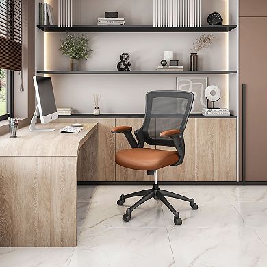 Mid-Back Mesh Task Office Chair with Height Adjustable Arms