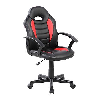 Kid's Racing Style Gaming & Student Chair with Wheels, Pneumatic Height Adjustment
