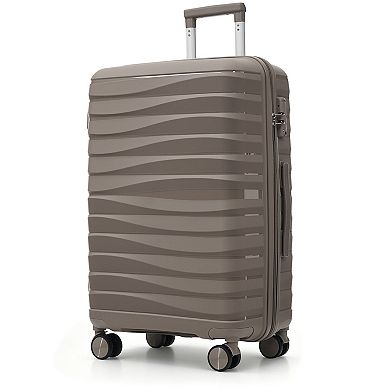 3-Piece Travel Luggage Set, 20" 24" 28" Sizes and 360° Spinner Wheels