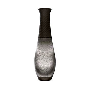Hand-Woven 39.3" Tall PVC Rattan Floor Vase