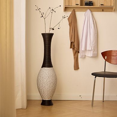 39.37" Tall Rattan Floor Vase