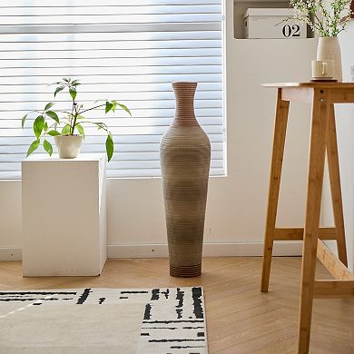 39.3" Tall Floor Vase for Farmhouse, Bohemian & Coastal Decor