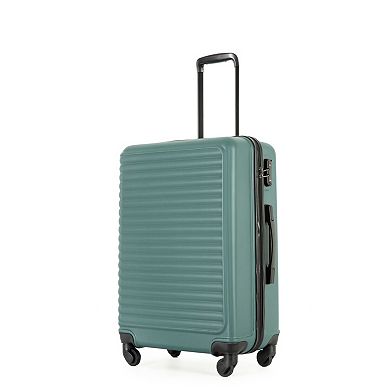 3-Piece Hardshell Luggage Set, 20"/24"/28" Lightweight Spinner Suitcases