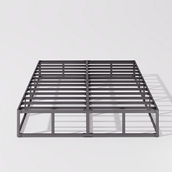 HOMZENE Box Spring, Metal Frame Mattress Foundation with Fabric Cover, High Profile, Easy Assembly