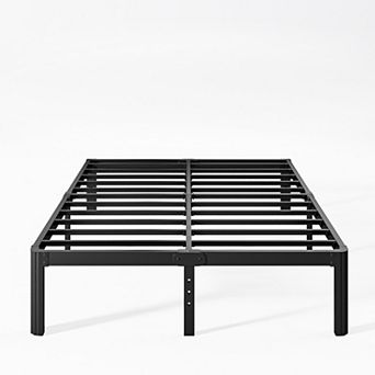 HOMZENE Bed Frame, Platform Bed Frame with Metal Slats, No Box Spring Needed, Easy Assembly