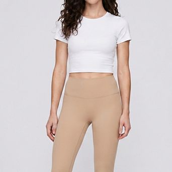 Women's High Waist Leggings with Back Contour Seam and Smooth Stretch Fit