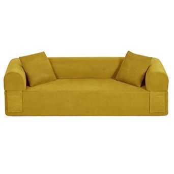 3-Seater Boneless Sofa Couch, No Assembly Needed
