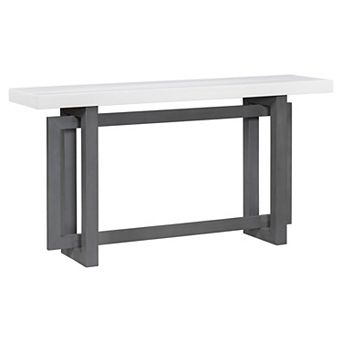 59.1" Painted Entryway Console Table with Pine Veneer