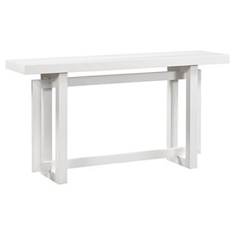 59.1" Painted Entryway Console Table with Pine Veneer