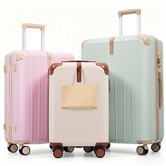 3 pc 20"/24"/28" Hardside Luggage Set for Travel