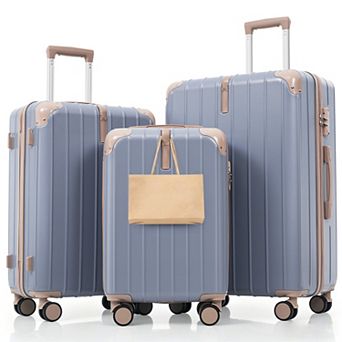 3 pc 20"/24"/28" Hardside Luggage Set for Travel