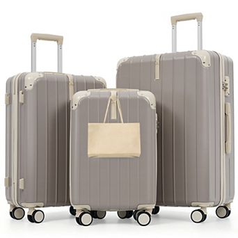 3 pc 20"/24"/28" Hardside Luggage Set for Travel