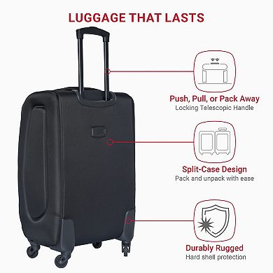 2-Piece 20" 24" Softside Oxford Luggage Set